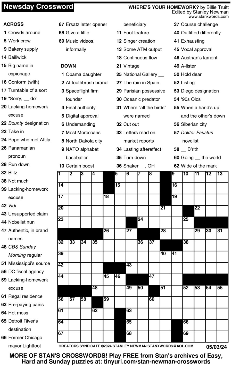 New York Times Crossword Printable Free Today