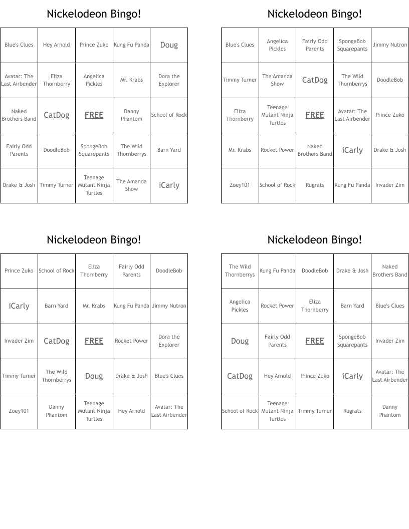 Nickelodeon Crossword Puzzles Printable Nickelodeon Crossword Puzzles Printable