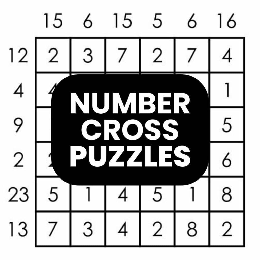 Free Number Crosswords Printable Free Number Crosswords Printable