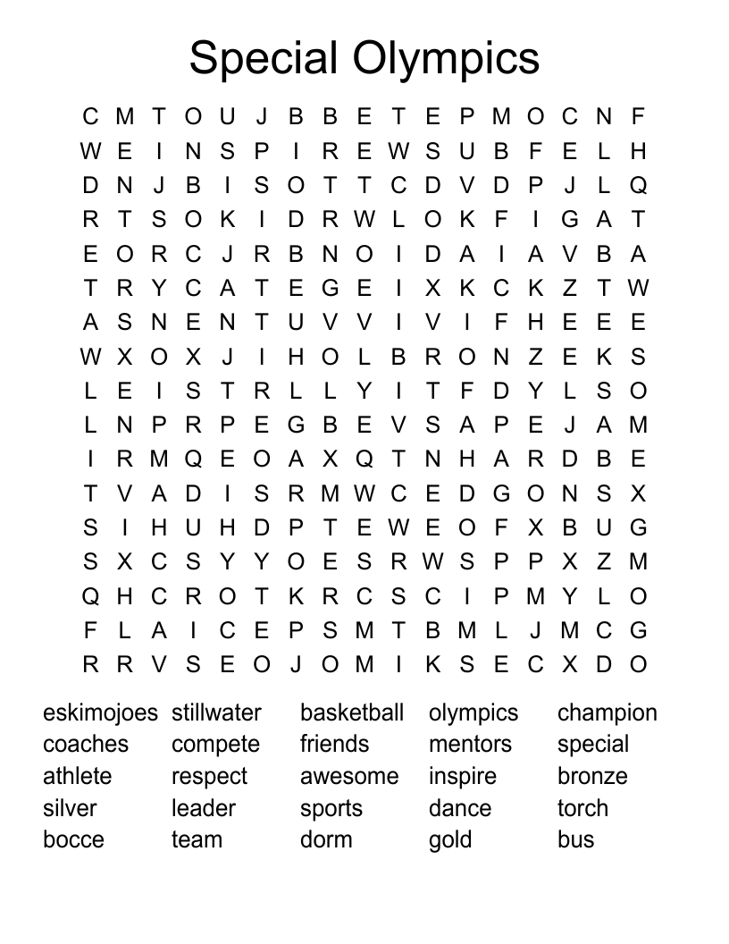 Olympics Crosswords Word Searches Bingo Cards WordMint