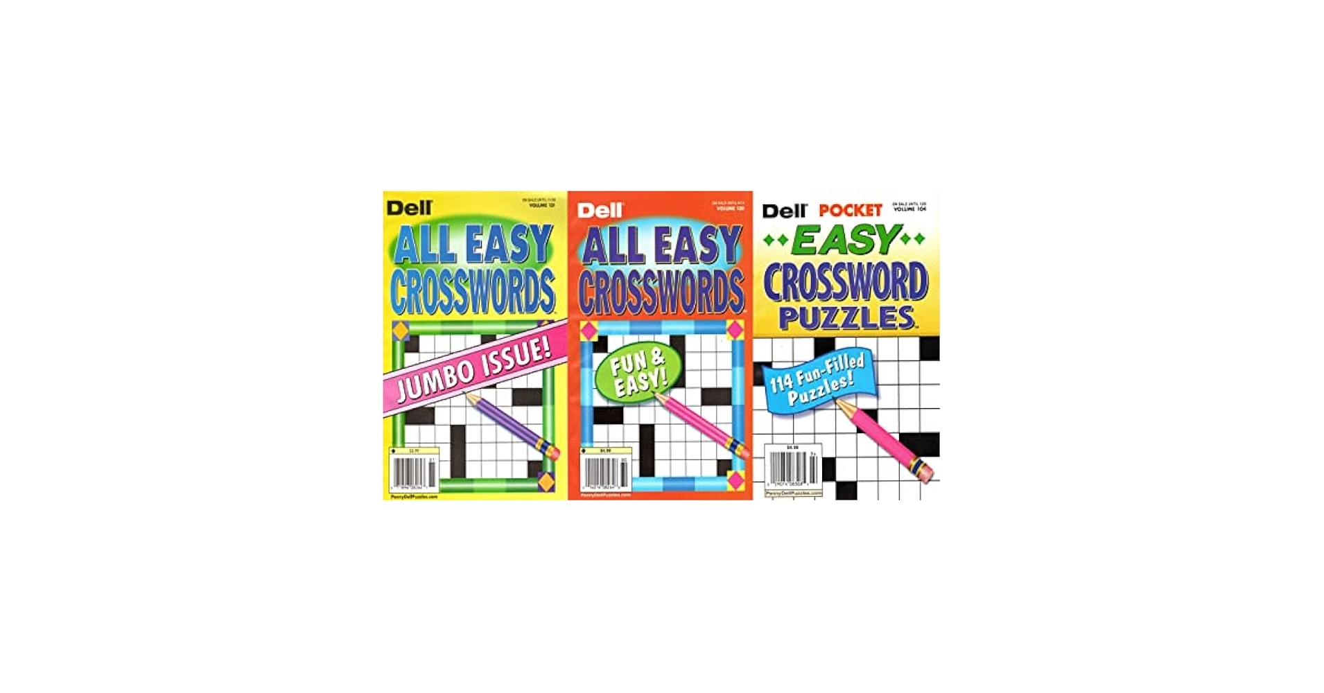 Pack Of 3 Dell All Easy Crosswords Dell Amazon Books Pack Of 3 Dell All Easy Crosswords Dell Amazon Books