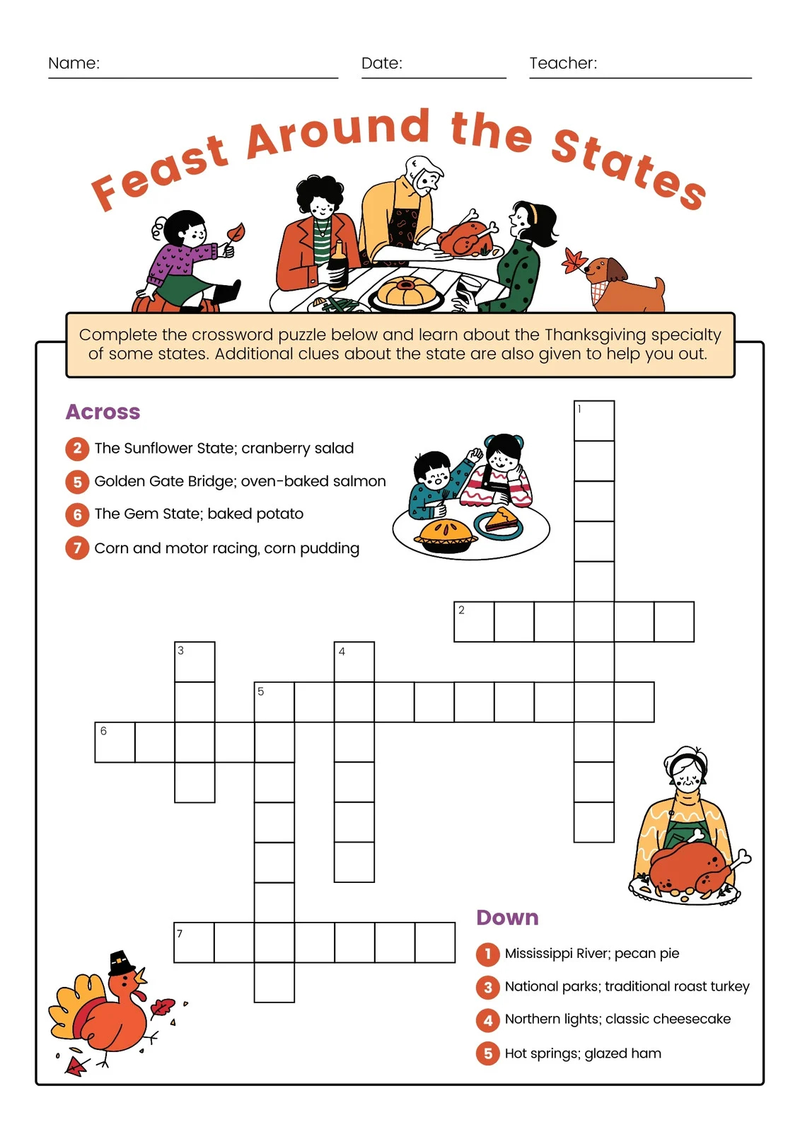 Page 3 Free Printable Thanksgiving Worksheet Templates Canva Page 3 Free Printable Thanksgiving Worksheet Templates Canva