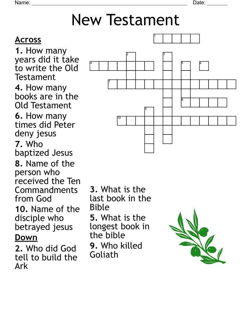 Palm Sunday Crossword WordMint Palm Sunday Crossword WordMint