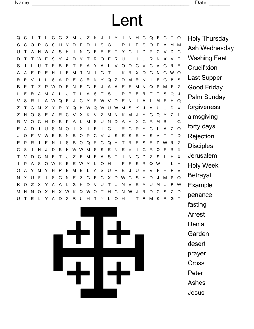 Palm Sunday Crossword WordMint Palm Sunday Crossword WordMint