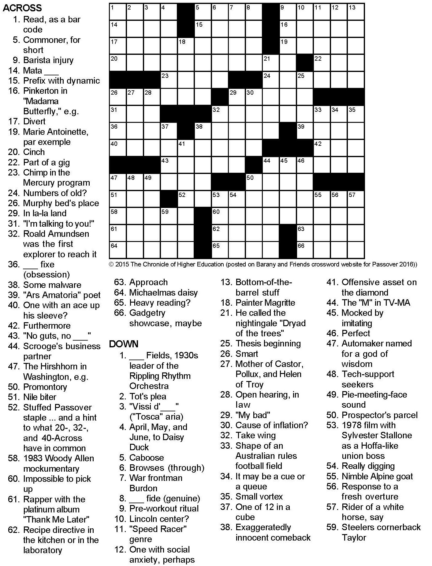 Passover Crossword Puzzle Passover Crossword Puzzle