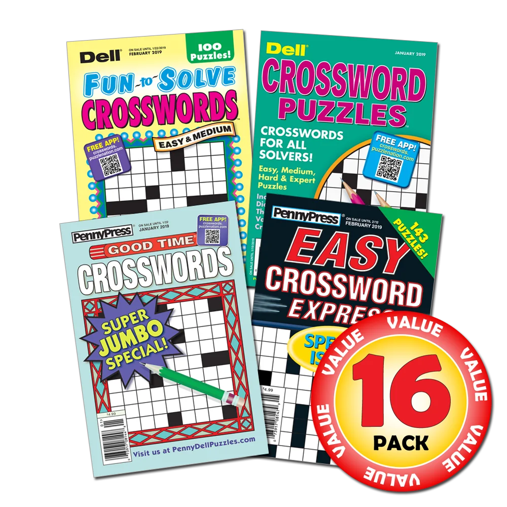 Penny Dell Favorite Crossword 16 Pack For Adults Paperback Books From USA Walmart Penny Dell Favorite Crossword 16 Pack For Adults Paperback Books From USA Walmart