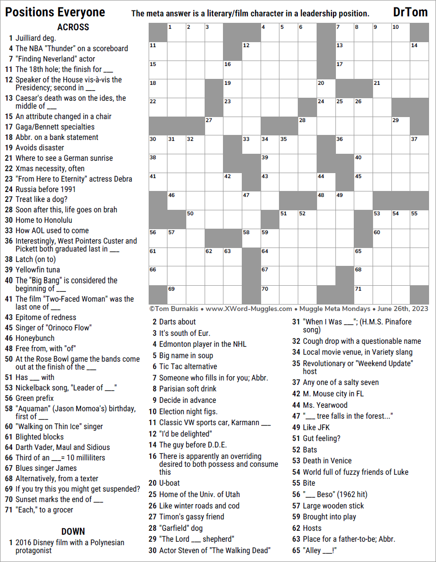 Evan Birnholz Sunday Crossword Free Printable Archives