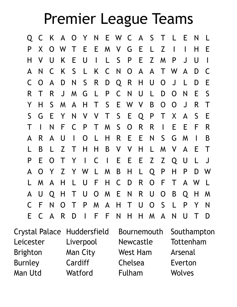 Premier Crossword Printable