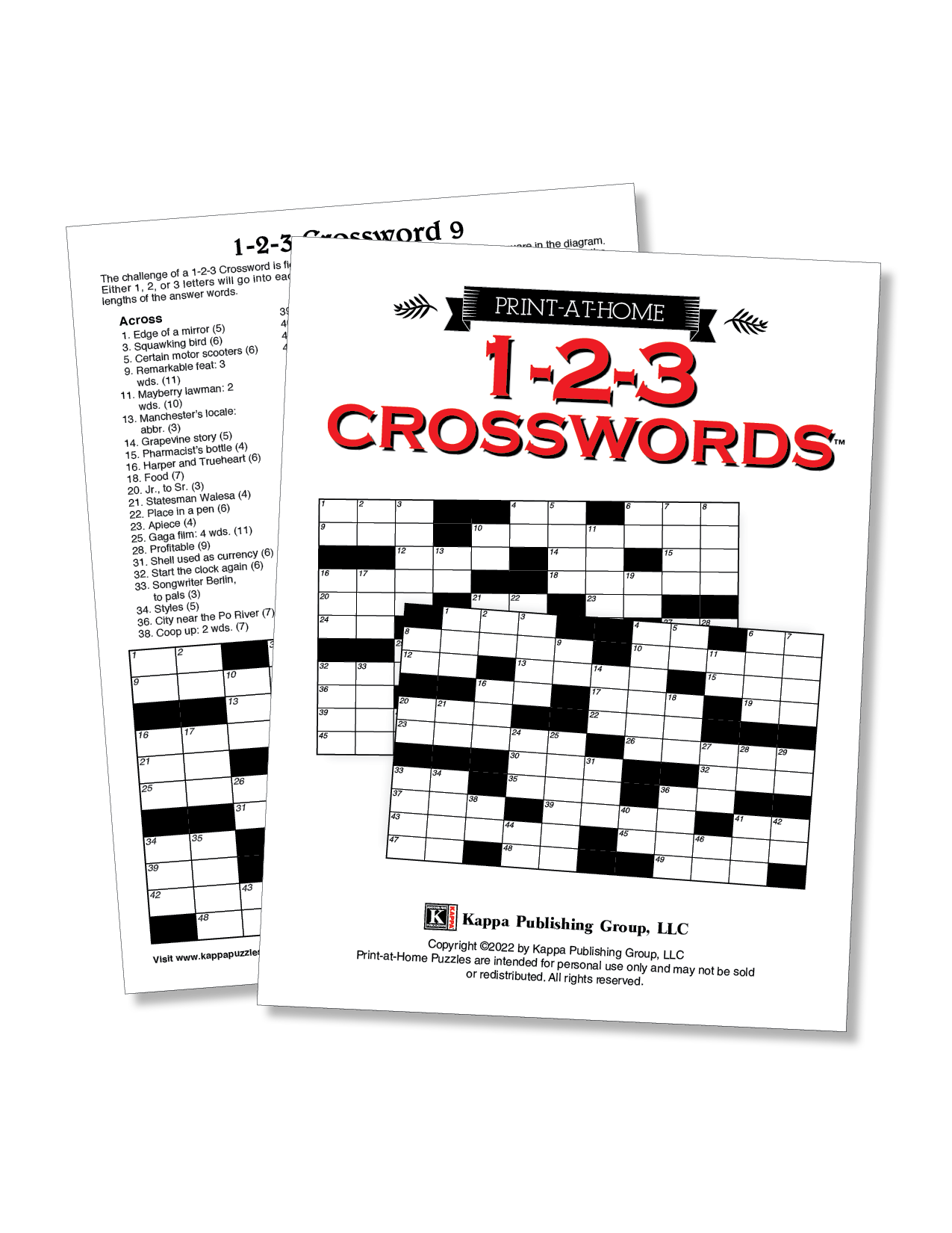 Print at Home 1 2 3 Crossword Kappa Puzzles Print at Home 1 2 3 Crossword Kappa Puzzles