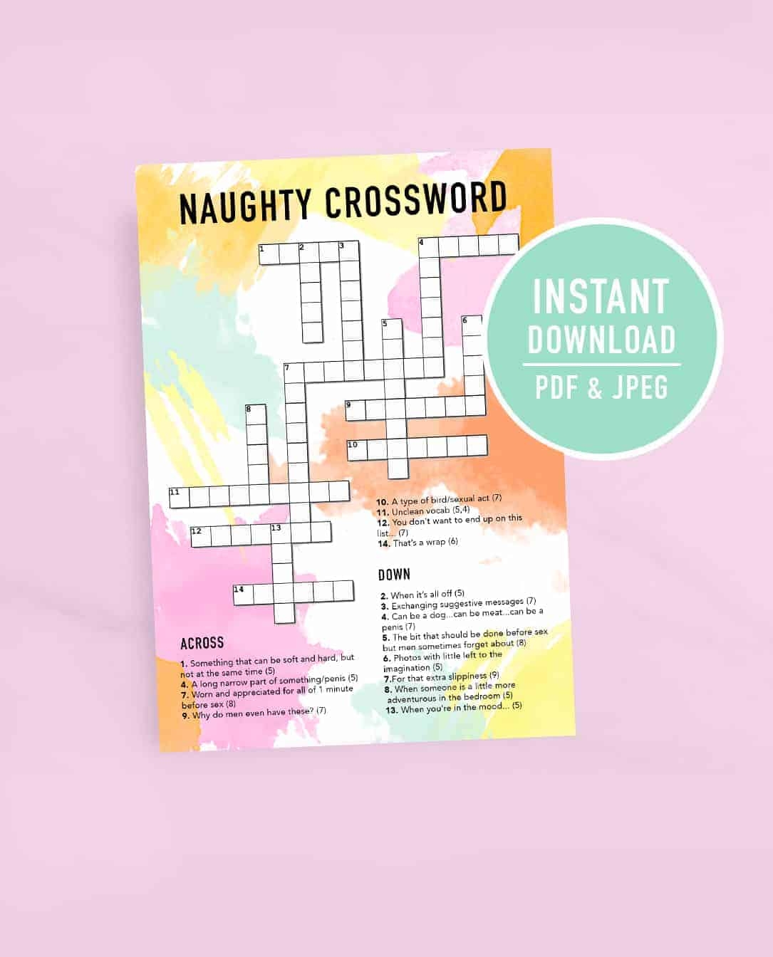 Printable Crossword Themes Printable Crossword Themes
