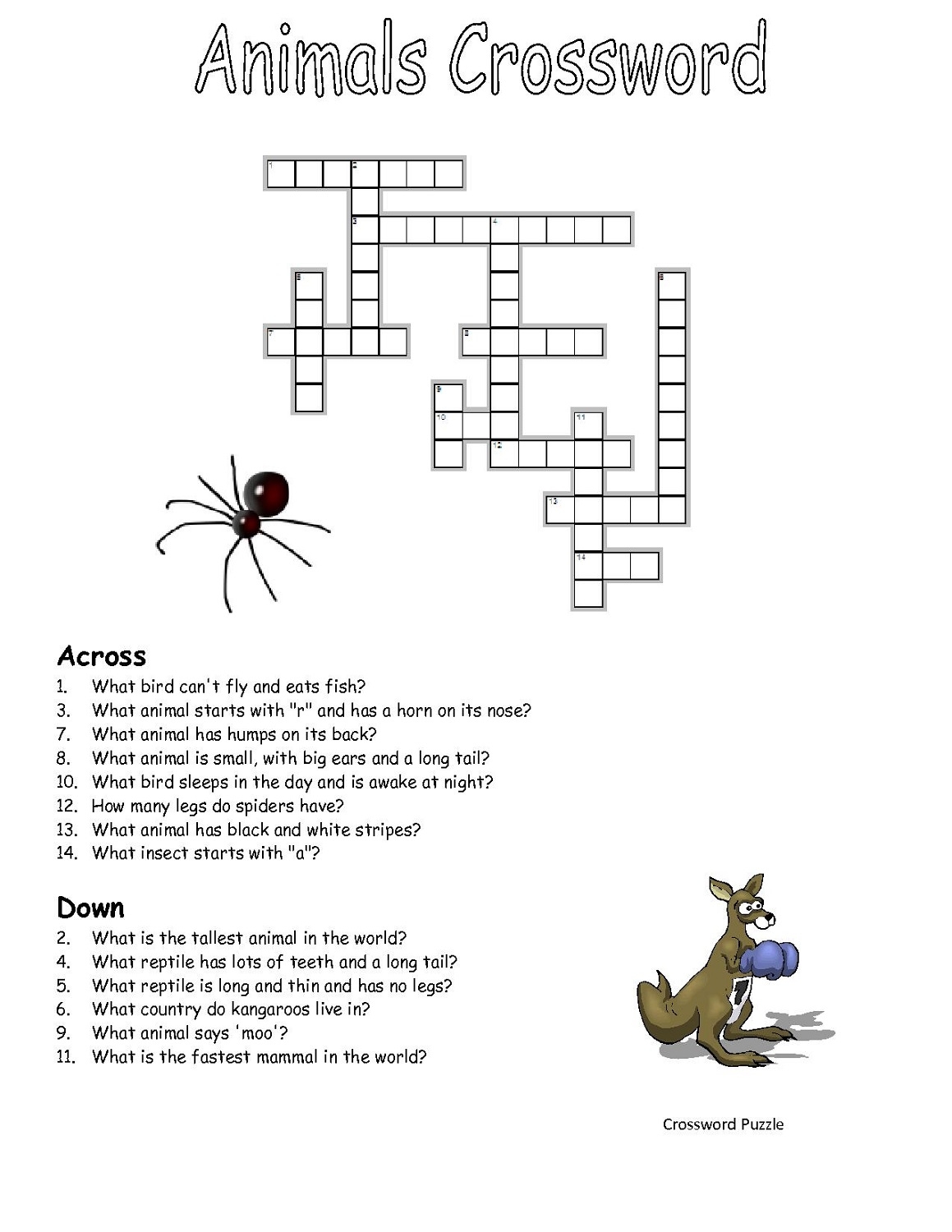 Printable Crosswords Puzzles Kids Activity Shelter Printable Crosswords Puzzles Kids Activity Shelter