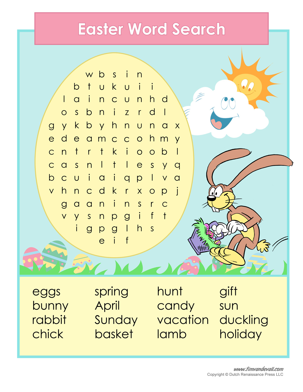 Easter Crosswords Printables
