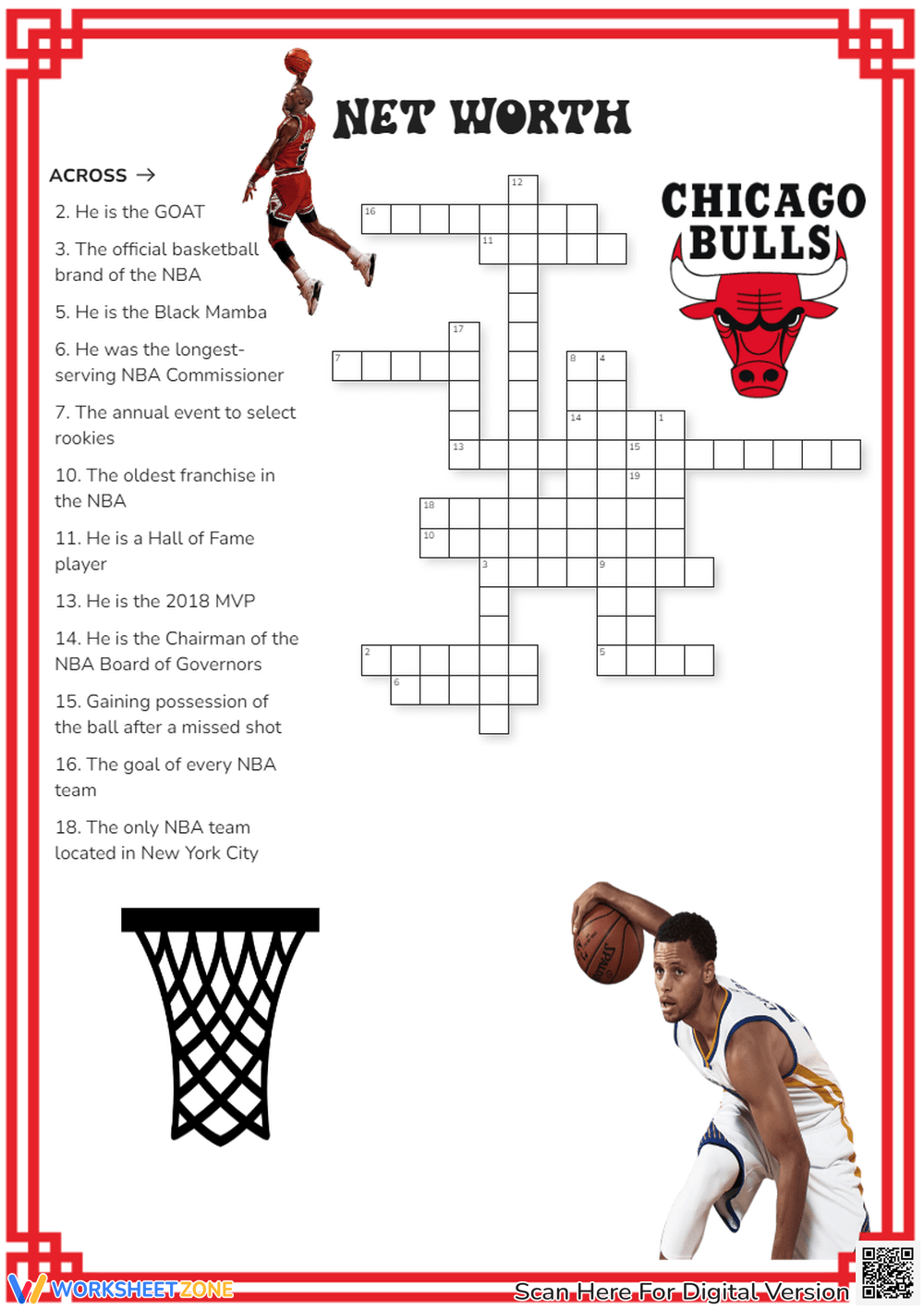 Free Printable Basketball Crosswords