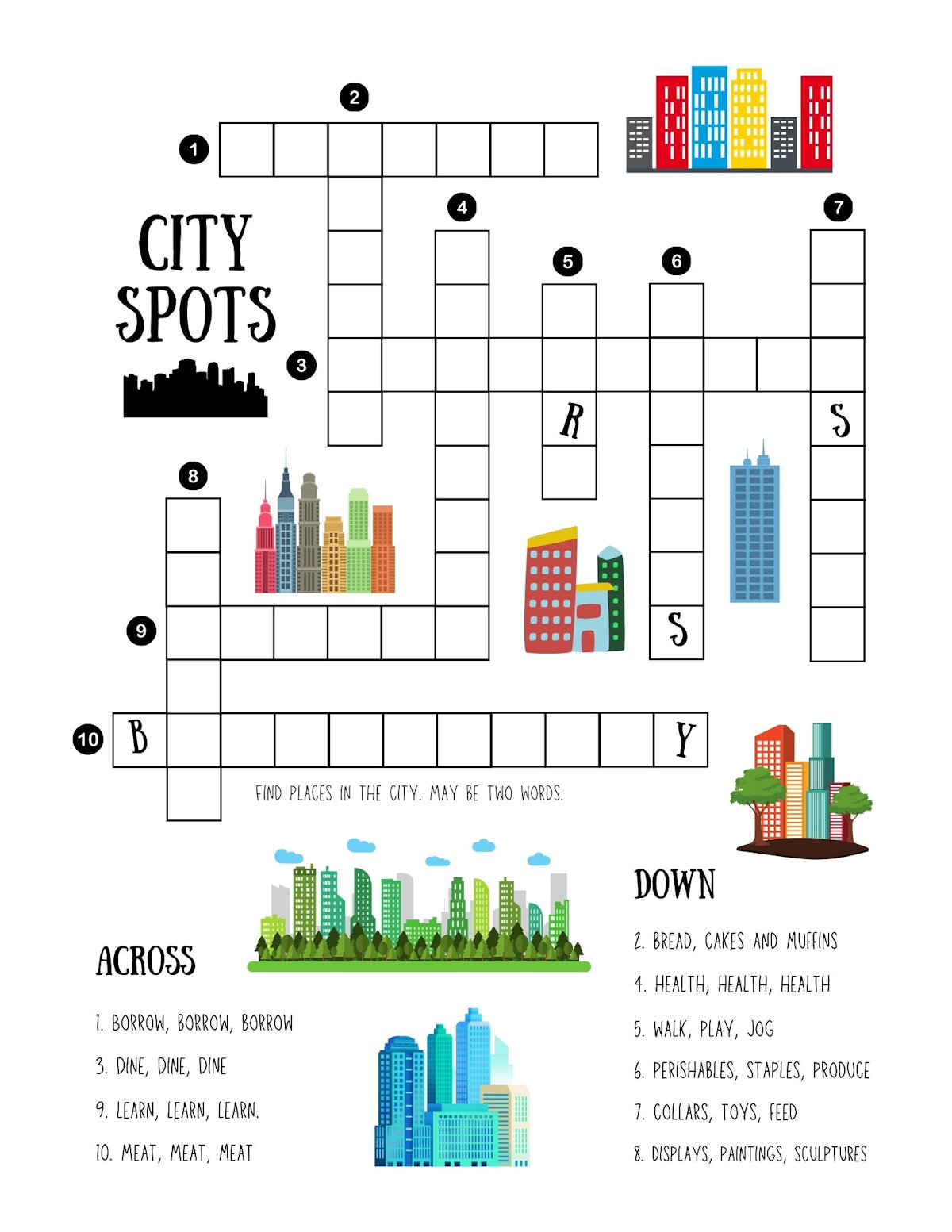 Large Print Crosswords for Seniors Printable Large Print Crosswords for Seniors Printable