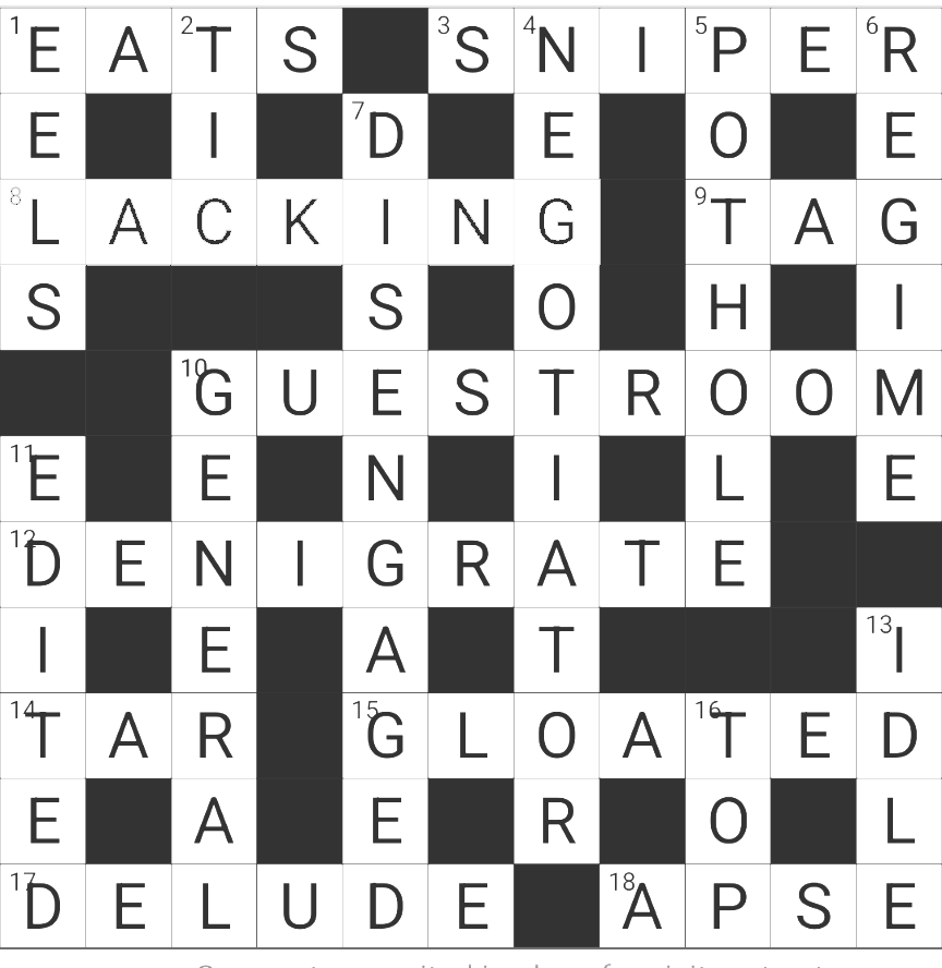 Quick Cryptic 38 By Chandler Fifteensquared Quick Cryptic 38 By Chandler Fifteensquared