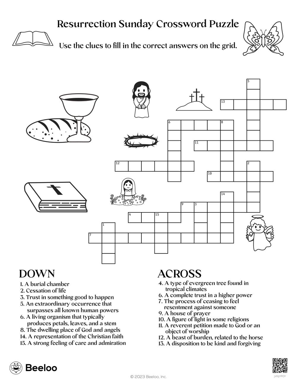 Resurrection Sunday Crossword Puzzle Beeloo Printable Crafts And Activities For Kids Resurrection Sunday Crossword Puzzle Beeloo Printable Crafts And Activities For Kids