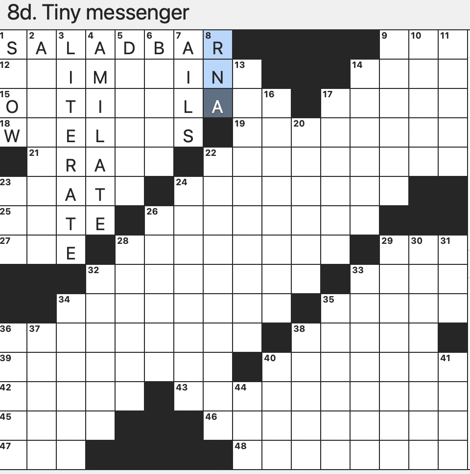 Rex Parker Does The NYT Crossword Puzzle Courteous Behavior Formally SAT 12 16 23 Trash Hauler First Band To Surpass One Billion Streams On Spotify 2014 Singer Bobby With A