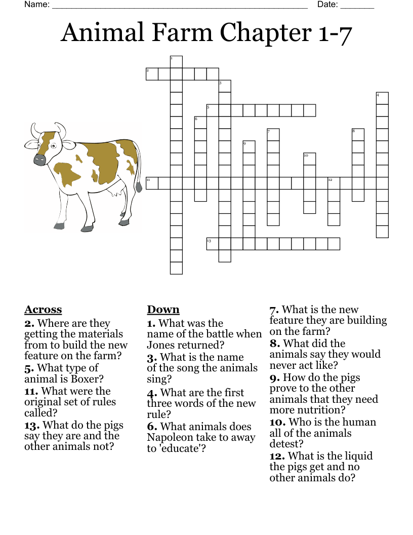 Safari Animals Crossword WordMint Safari Animals Crossword WordMint