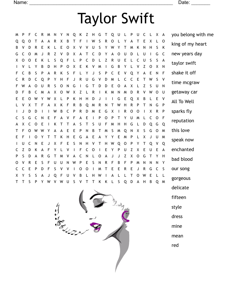 Music Lyric Crossword Puzzles Printable Music Lyric Crossword Puzzles Printable
