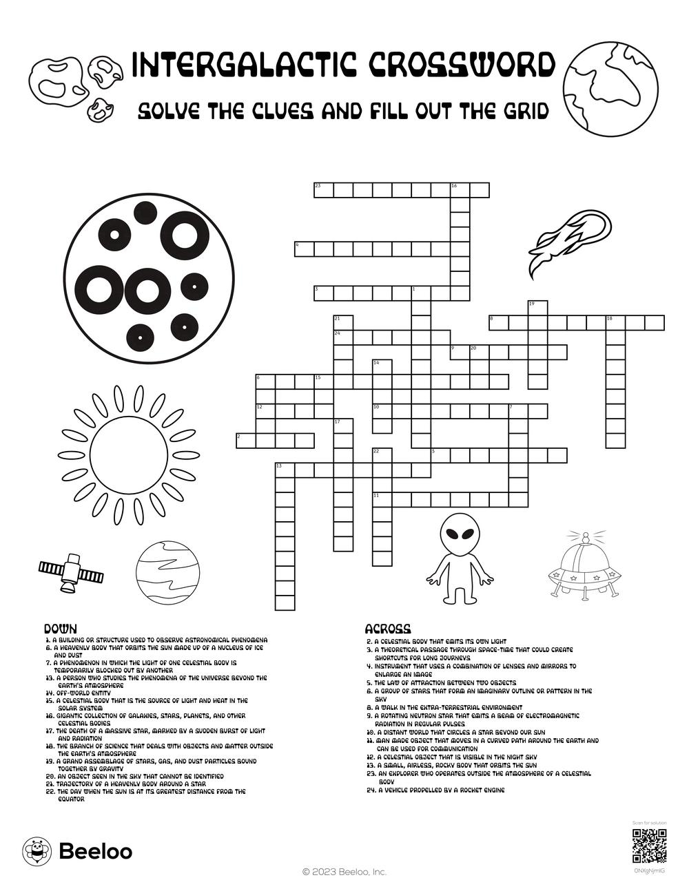 Crossword Puzzles For Kids Printable