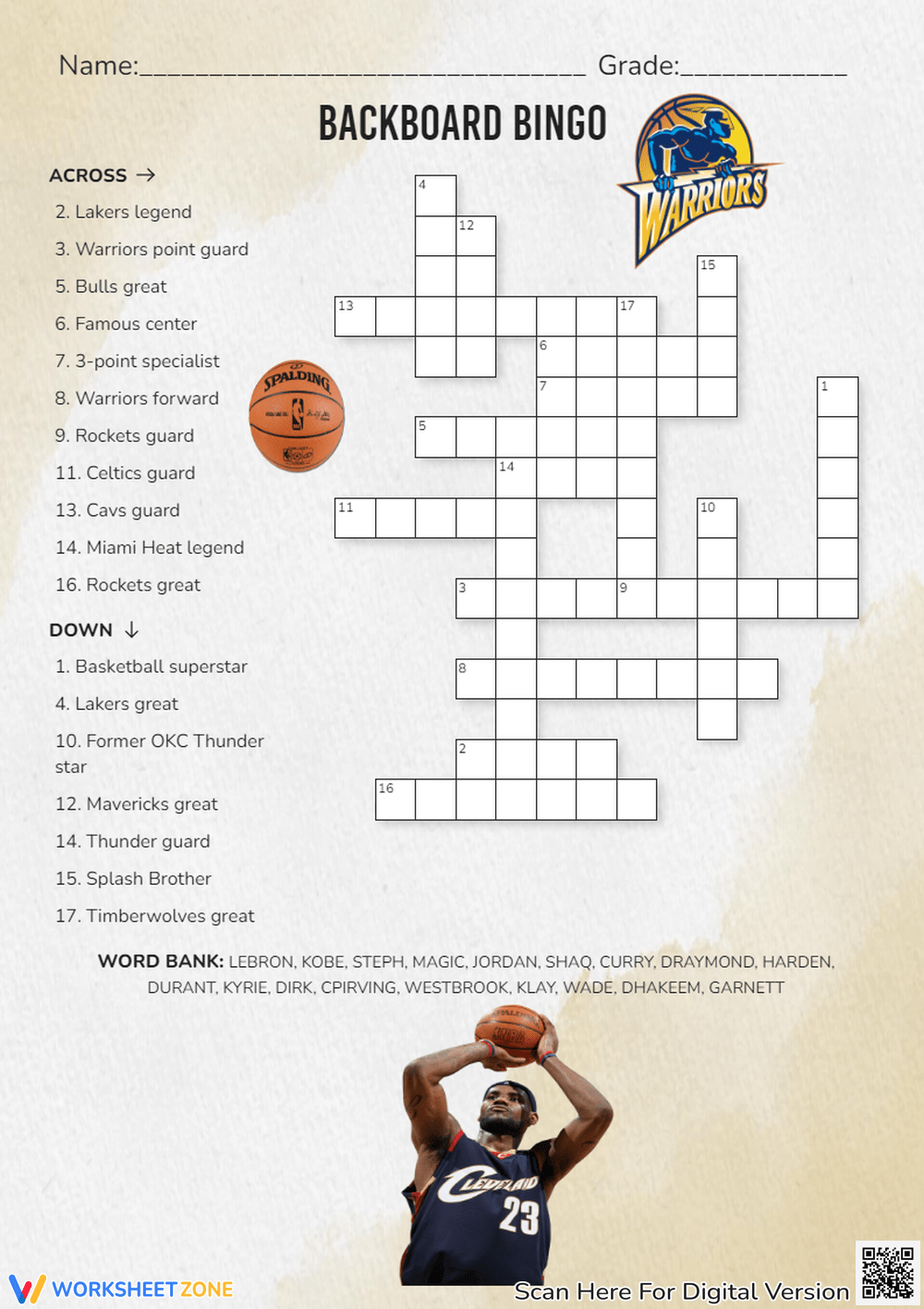 Sports Crossword Puzzles Worksheets Printable Sports Crossword Puzzles Worksheets Printable