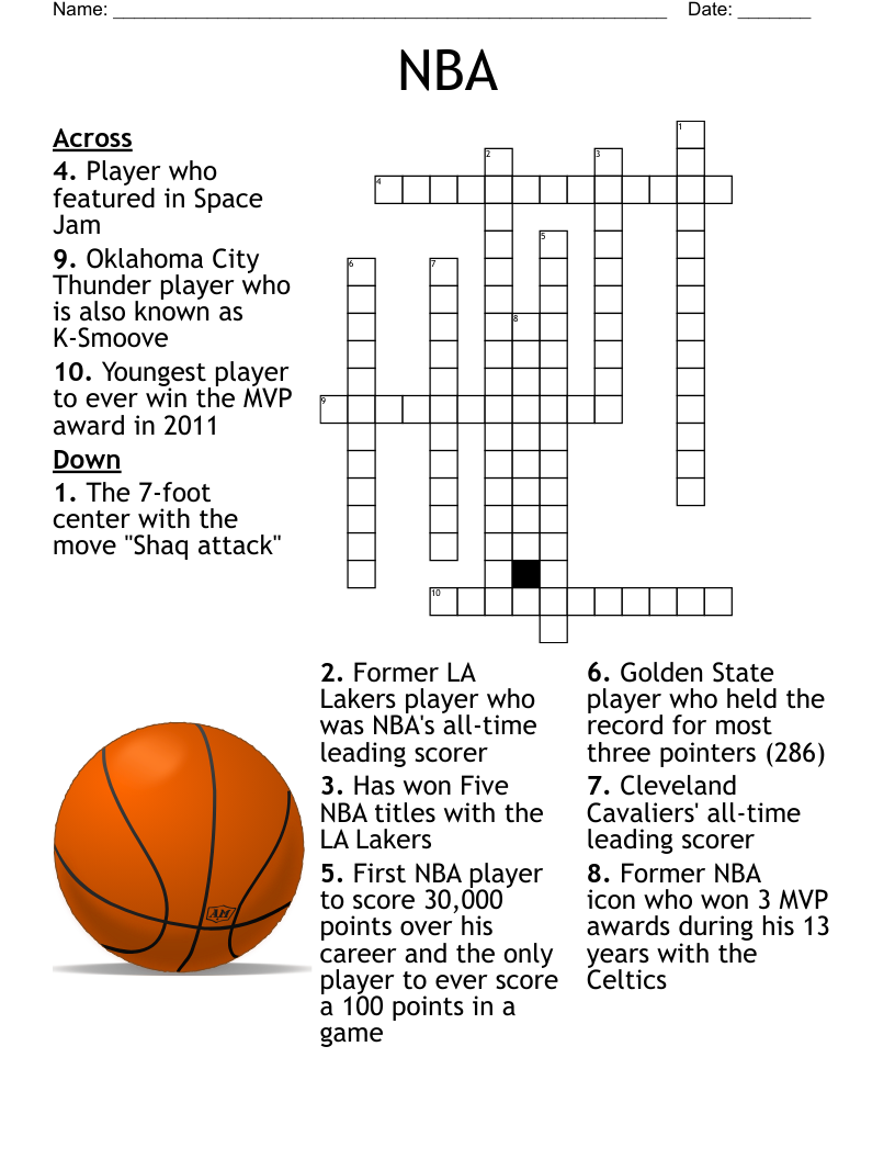 Sports Crossword WordMint Sports Crossword WordMint