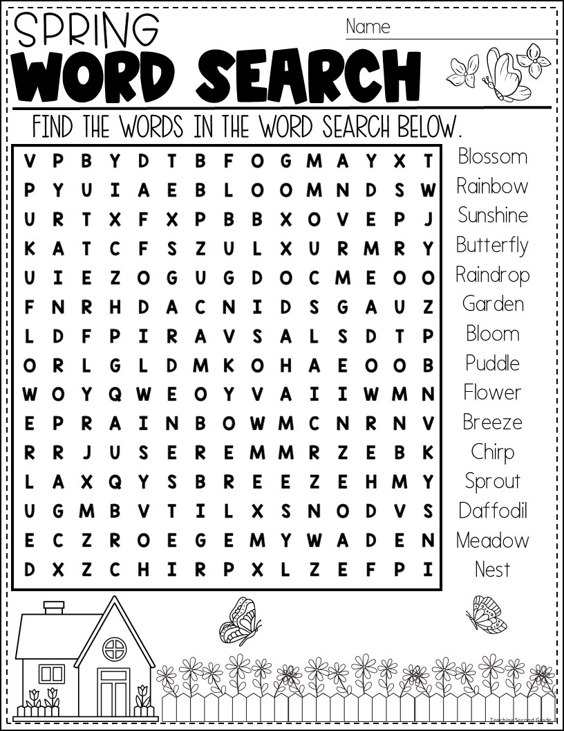 Spring Activity Fun Pack Word Search Crossword Scrambled Word Maze Teaching Ideas Made Easy Spring Activity Fun Pack Word Search Crossword Scrambled Word Maze Teaching Ideas Made Easy