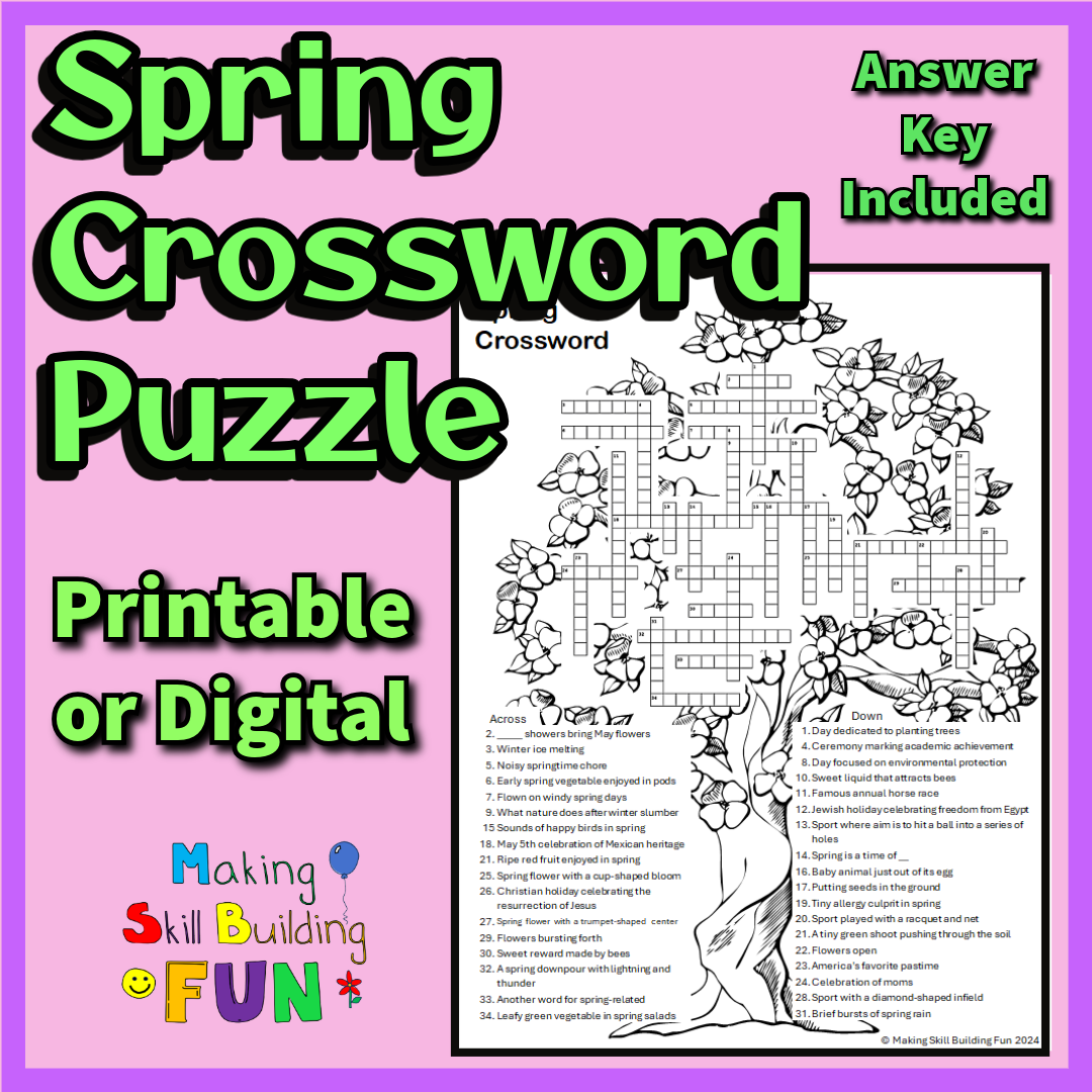 Spring Crossword Puzzle Coloring Page With Word Bank Printable Digital 2nd Grade 3rd Grade 4th Grade 5th Grade No Prep Copy Classful Spring Crossword Puzzle Coloring Page With Word Bank Printable Digital 2nd Grade 3rd Grade 4th Grade 5th Grade No Prep Copy Classful