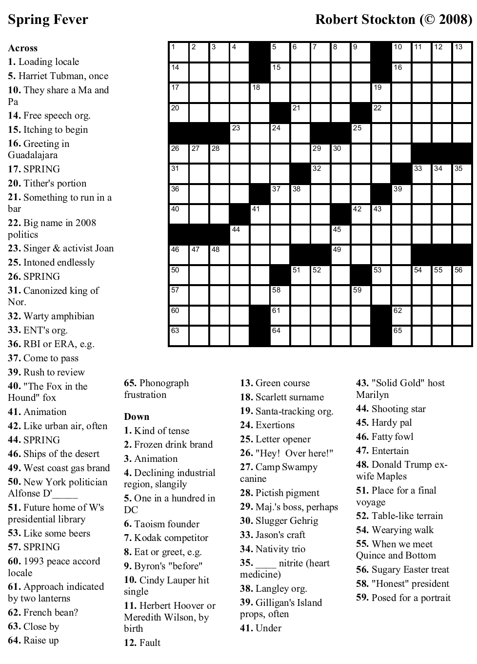 Spring Crossword Puzzle Puzzle Cheer Worksheets Library