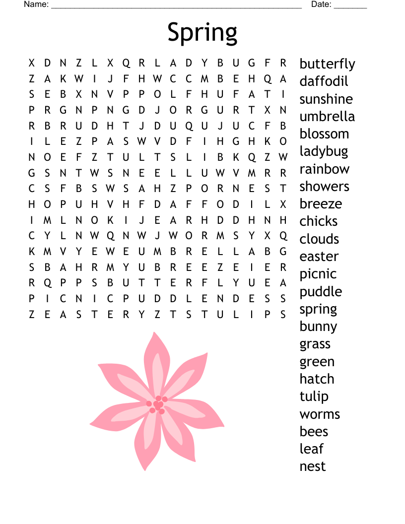 Crossword Puzzle Printable Free About Spring Crossword Puzzle Printable Free About Spring