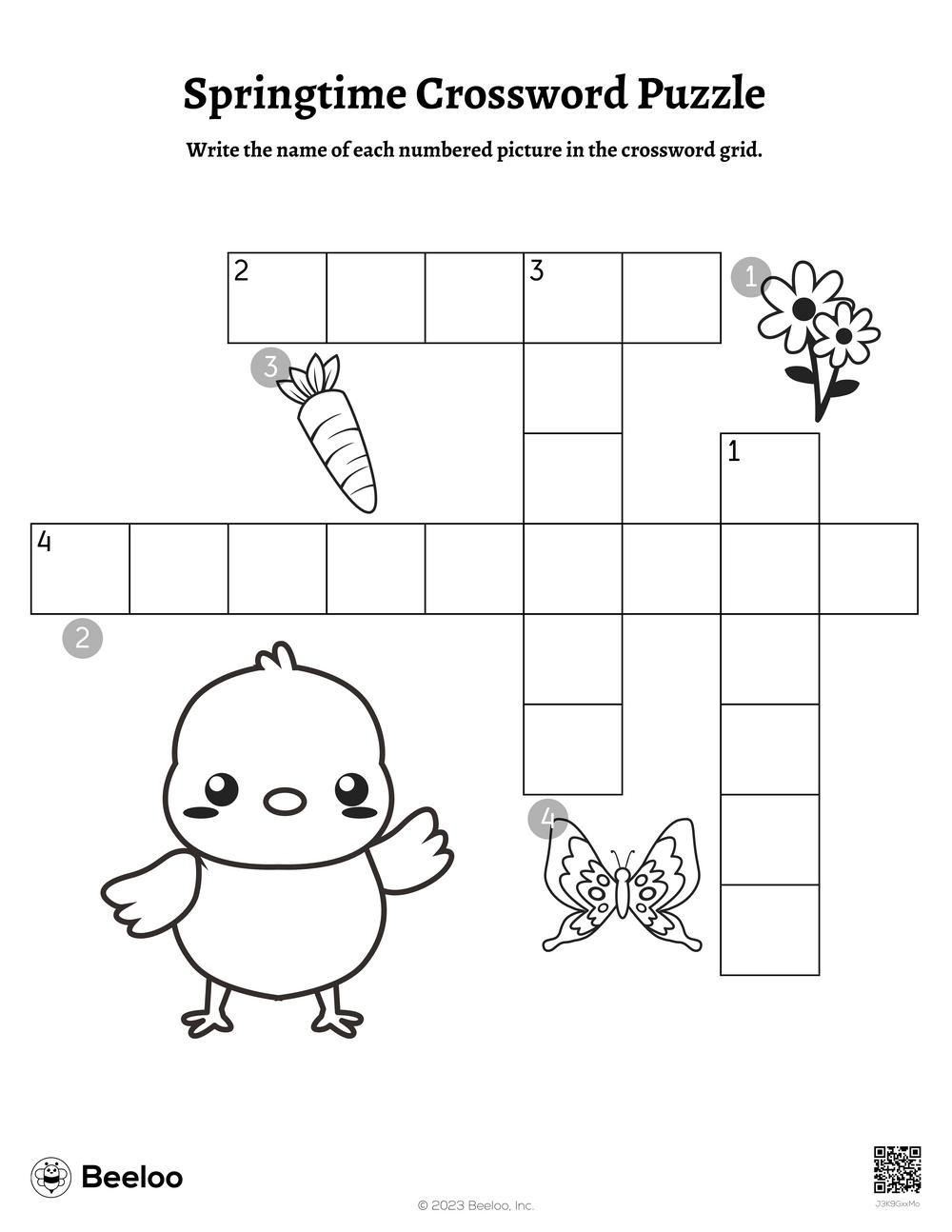 Springtime Crossword Puzzle Beeloo Printable Crafts And Activities For Kids Springtime Crossword Puzzle Beeloo Printable Crafts And Activities For Kids