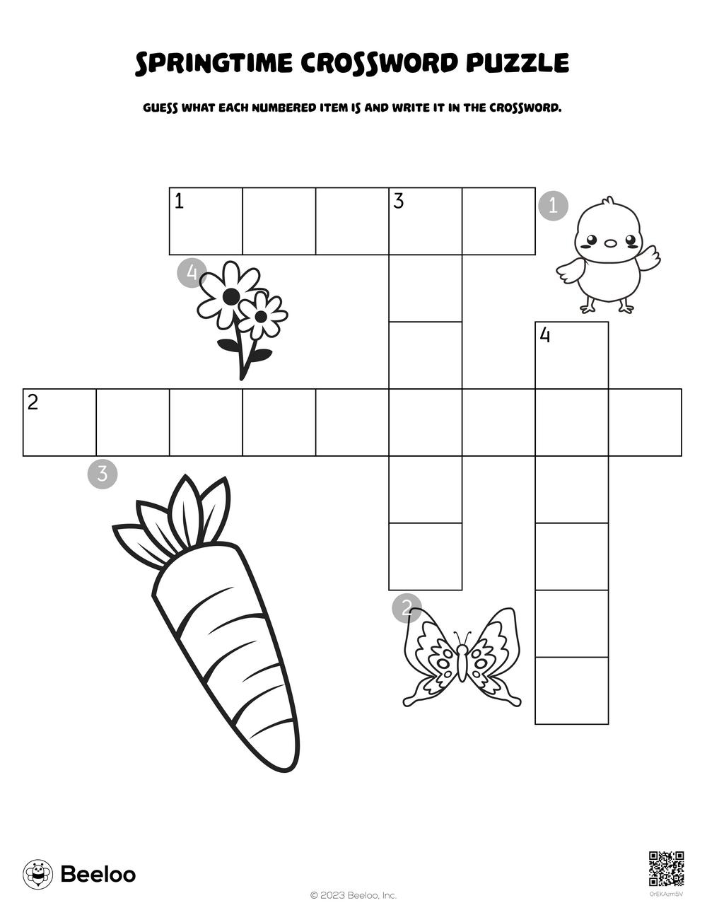 Springtime Easter themed Crossword Puzzles Beeloo Printable Crafts And Activities For Kids Springtime Easter themed Crossword Puzzles Beeloo Printable Crafts And Activities For Kids