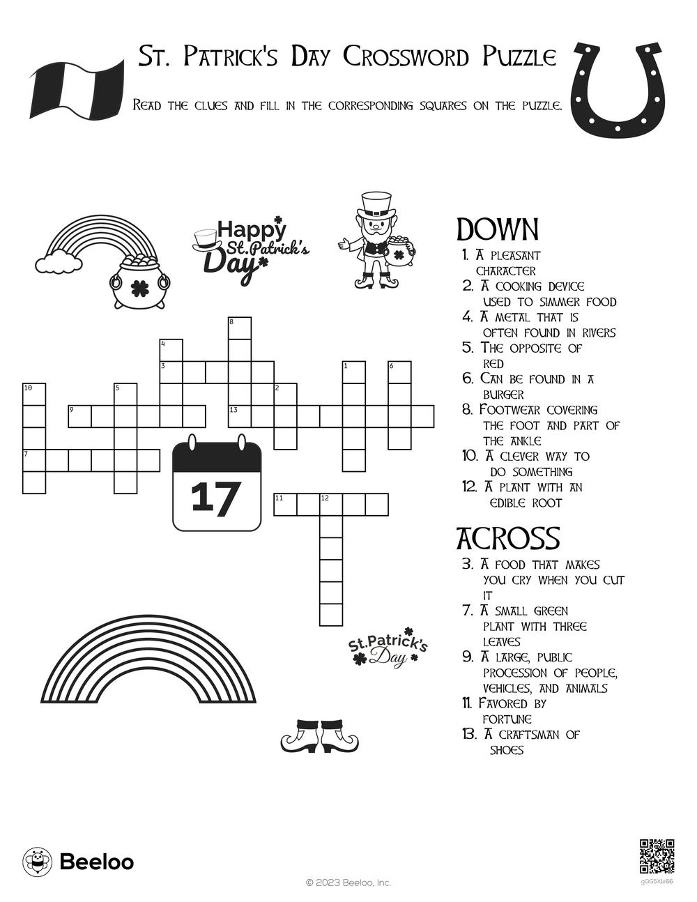 Crossword Puzzle Printable Sheets