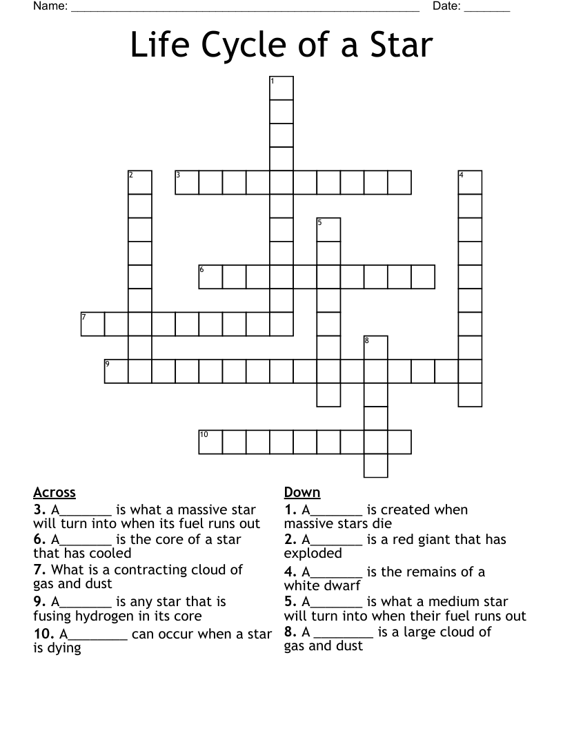 Star Magazine Crosswords Printable