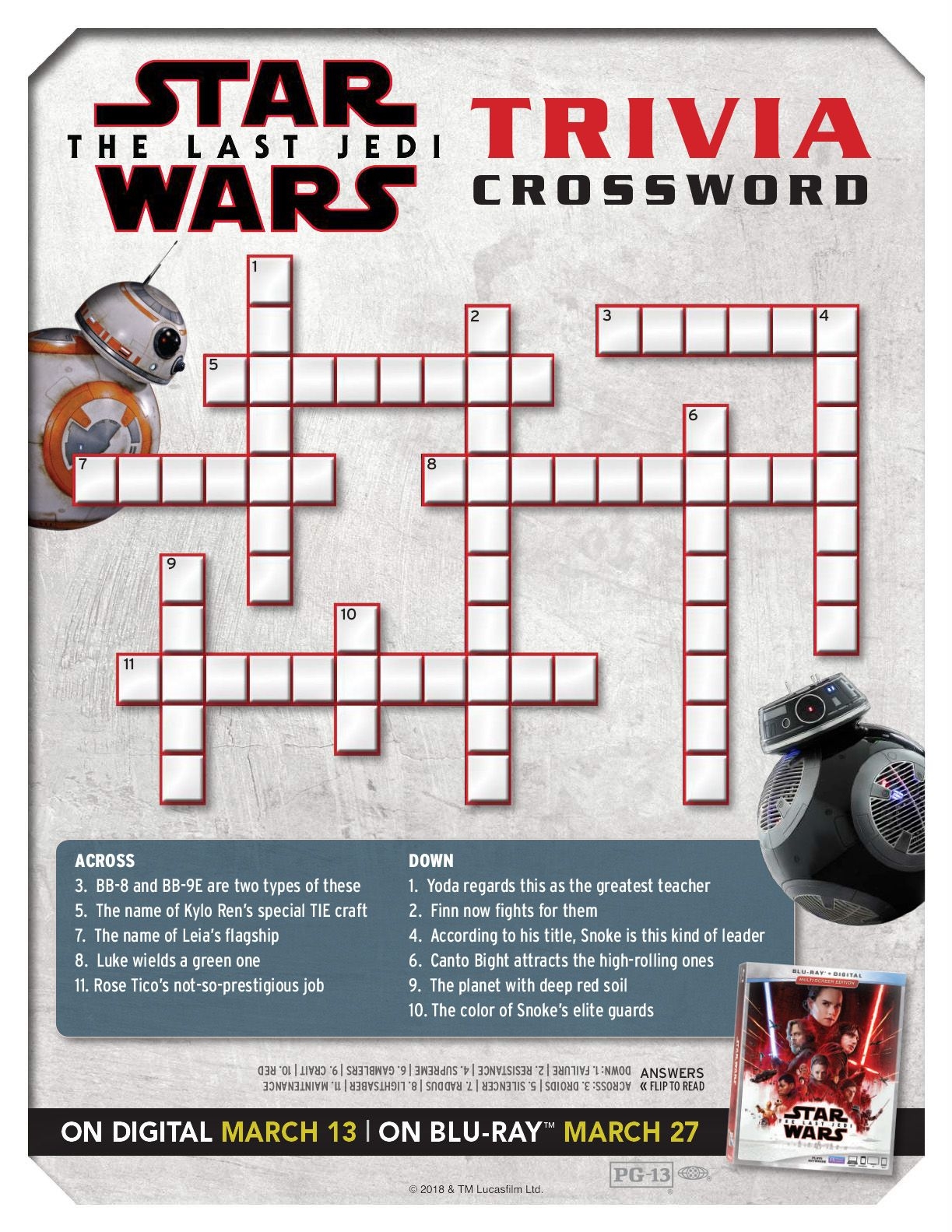 Star Wars Crossword Puzzle Printable Star Wars Crossword Puzzle Printable