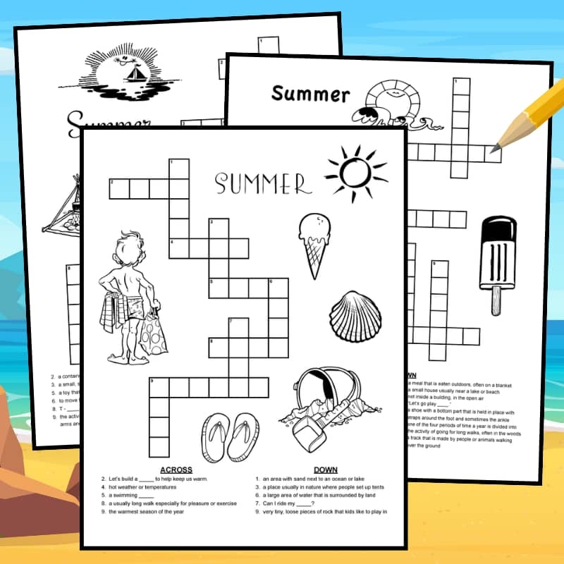 Summer Crossword Puzzles For Kids Tree Valley Academy Summer Crossword Puzzles For Kids Tree Valley Academy