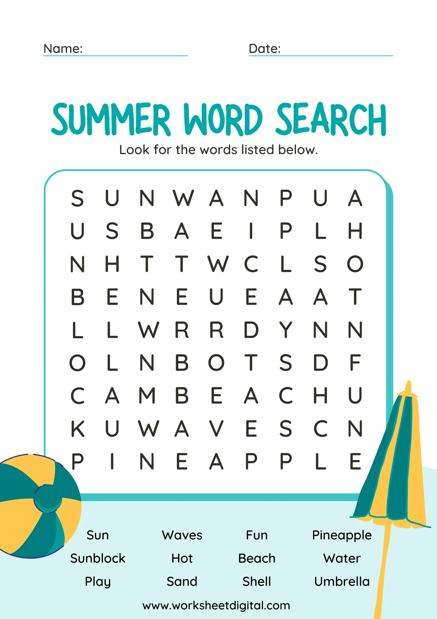Printable Summer Crossword Puzzles Printable Summer Crossword Puzzles