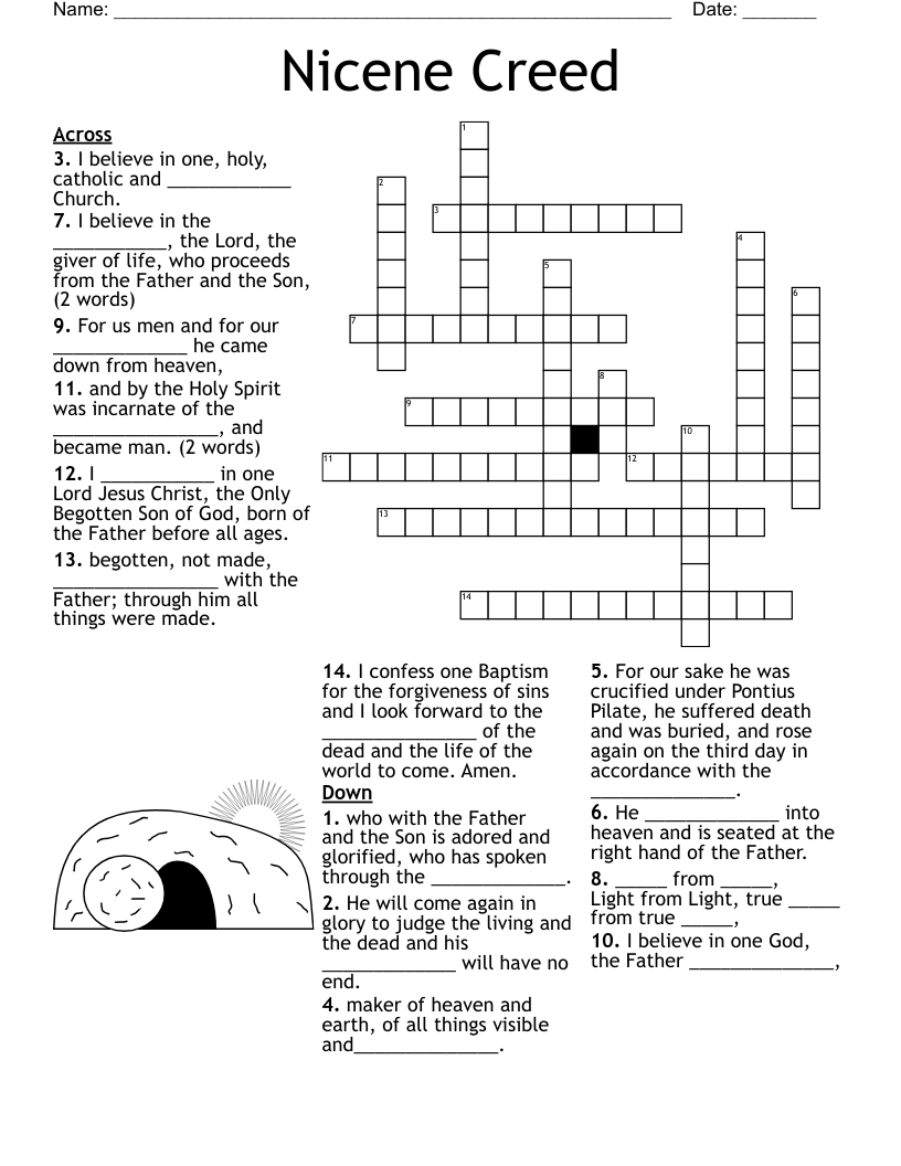 Sunday School CROSSword Puzzle WordMint Sunday School CROSSword Puzzle WordMint