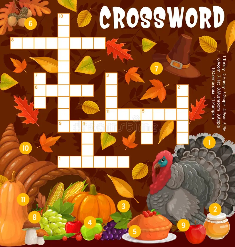 Thanksgiving Crossword Printable Games Free Thanksgiving Crossword Printable Games Free