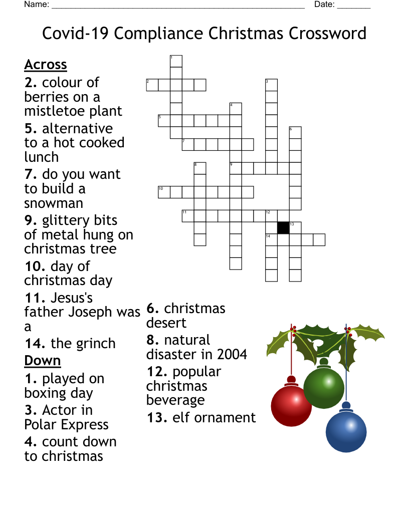 The Grinch Crossword WordMint