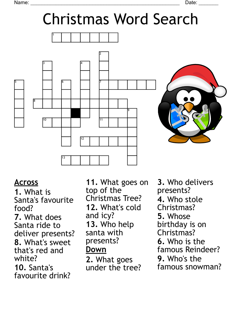 The Grinch s Puzzle Crossword WordMint