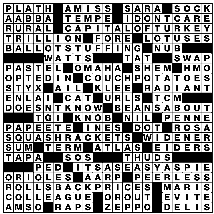 The Newsday Crossword The Mountain Eagle The Newsday Crossword The Mountain Eagle