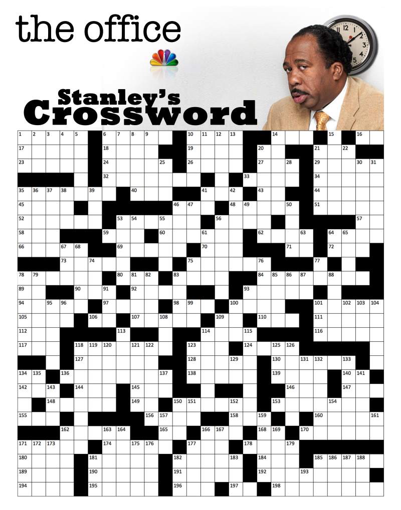 The Office Good Morning Ready For Your Sunday Crossword The Office Good Morning Ready For Your Sunday Crossword