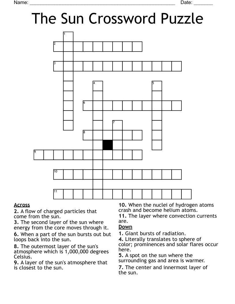 THE SUN CROSSWORD WordMint THE SUN CROSSWORD WordMint