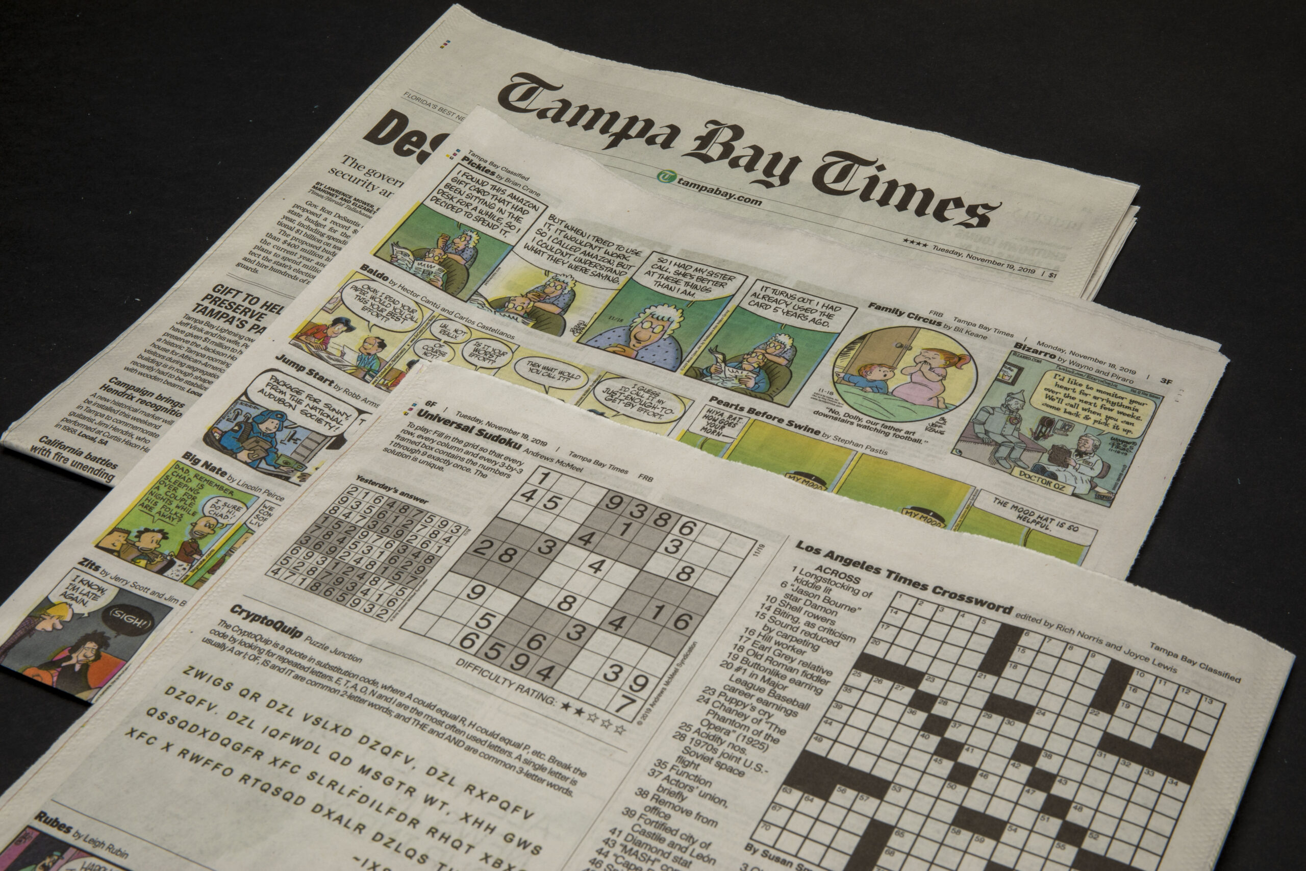 Printable Daily Newspaper Crossword Puzzles