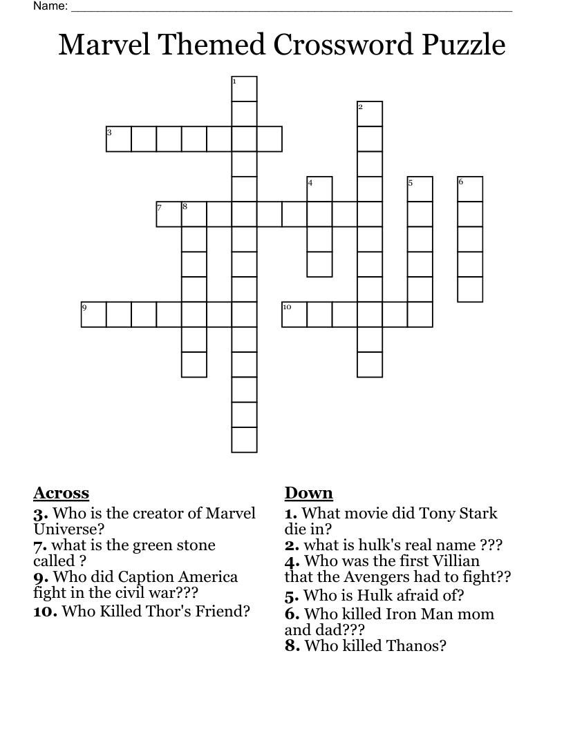 Printable Sport Themed Crosswords Printable Sport Themed Crosswords