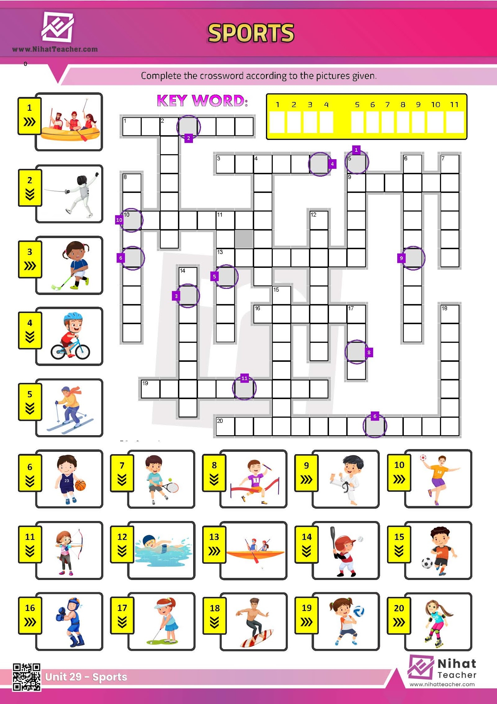 Crossword Puzzles Sports with 50 Word Answers Printable Crossword Puzzles Sports with 50 Word Answers Printable