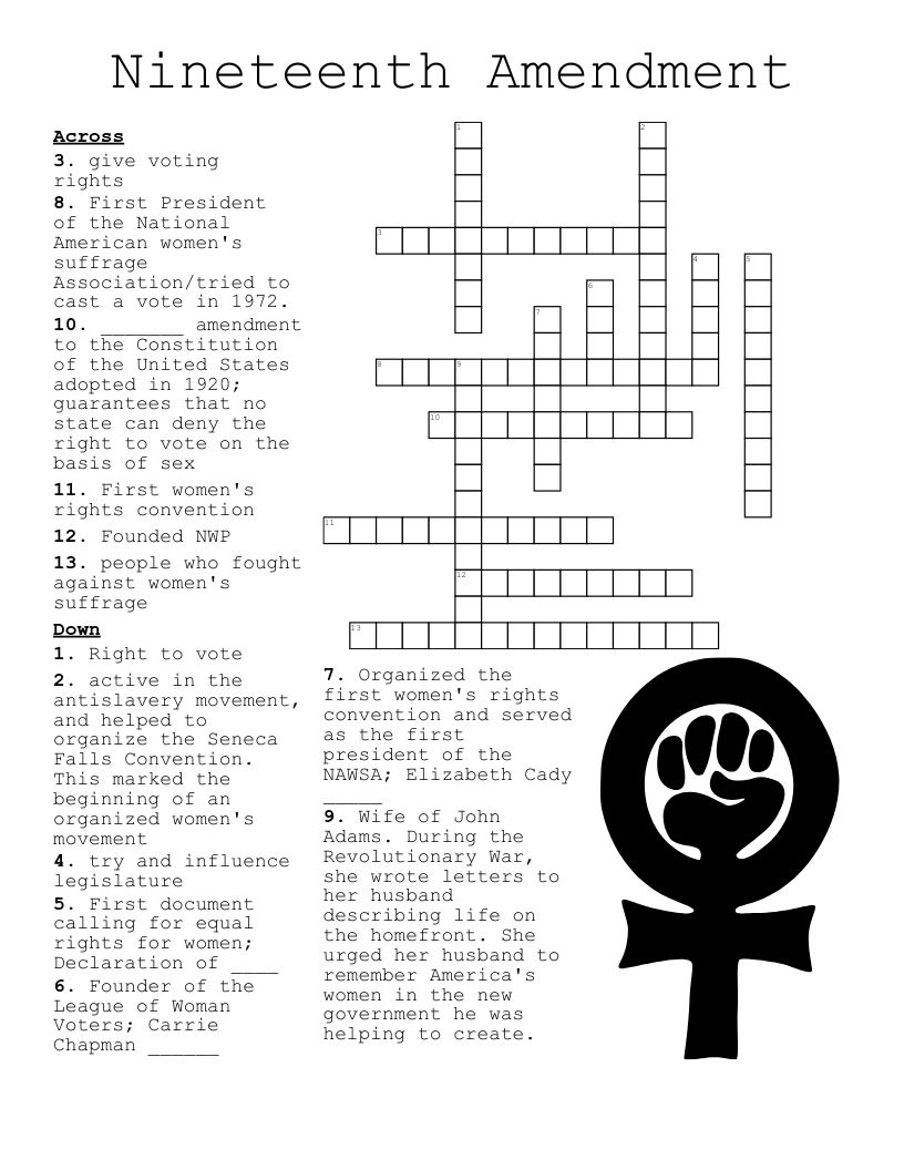 US History Crossword Puzzle WordMint US History Crossword Puzzle WordMint