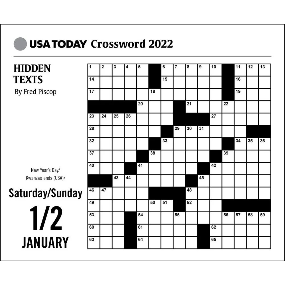 USA Today Crossword Puzzles 2022 Day to Day Calendar Calendar Walmart USA Today Crossword Puzzles 2022 Day to Day Calendar Calendar Walmart