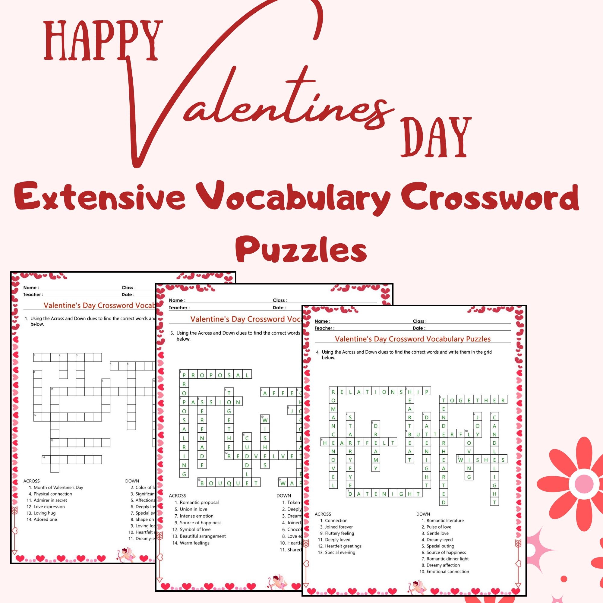 Valentine s Day Crossword 6 Puzzle Family Friendly Fun Printable Puzzles For Adults Seniors Teens Kids Valentines Day Group Printable Etsy Valentine s Day Crossword 6 Puzzle Family Friendly Fun Printable Puzzles For Adults Seniors Teens Kids Valentines Day Group Printable Etsy
